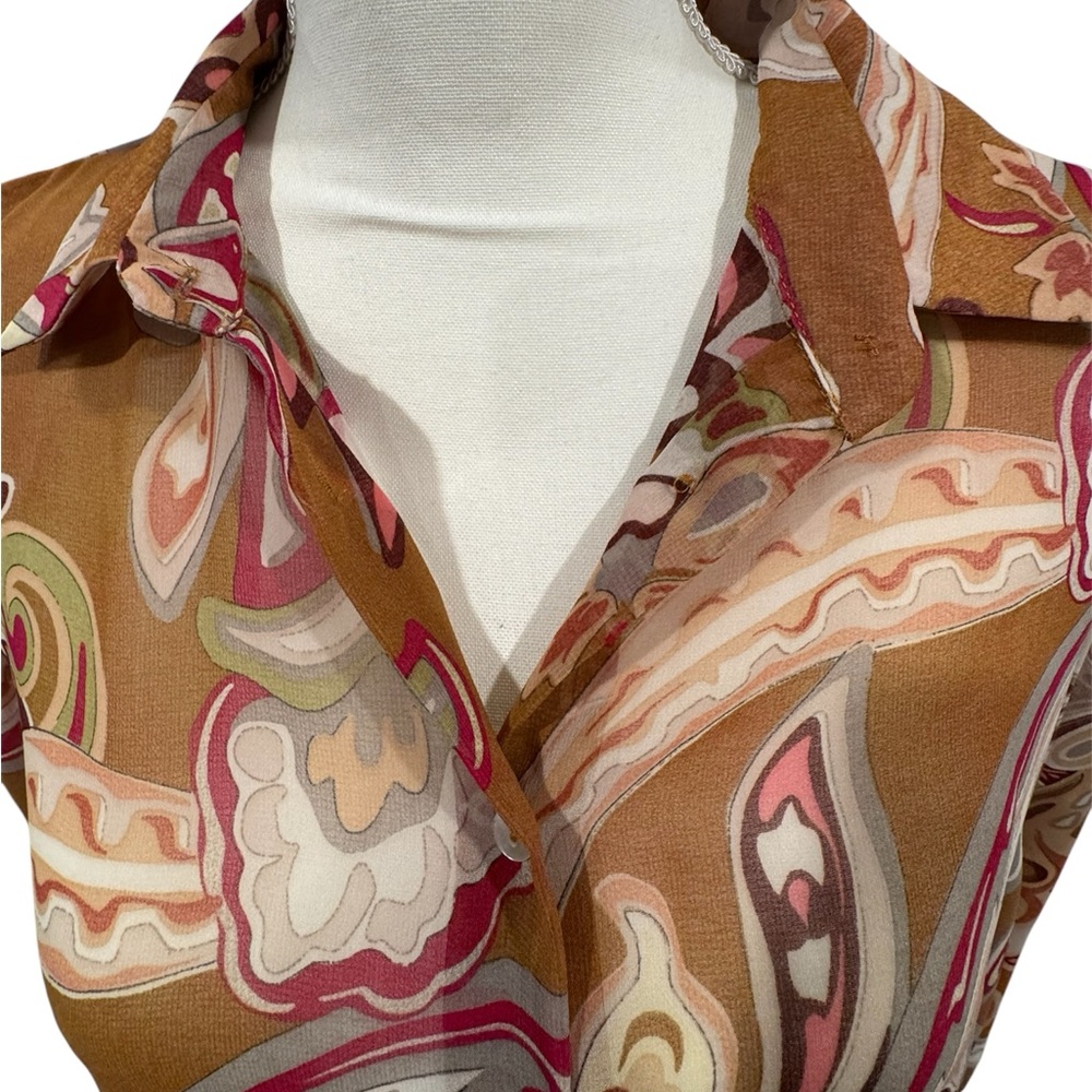 Zara Multicolor Paisley Blouse